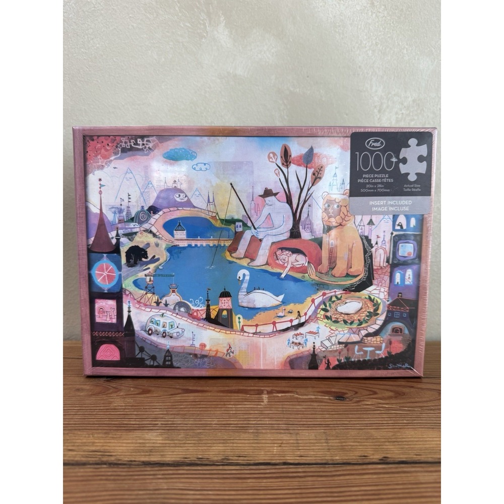 Genuine Fred THE LION IS AWAKE by Souther Salazar 1000 piece puzzle NEW Sealed
